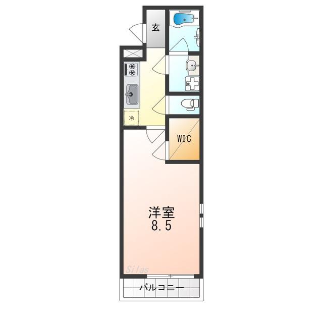 フジパレス南清水町I番館(1K/1階)の間取り写真