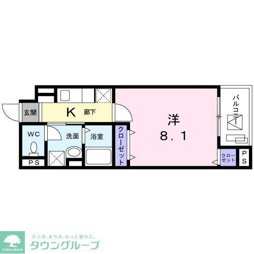 FB大泉学園町(1K/2階)の間取り写真