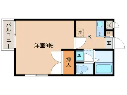 STAYニュータイプビル(1K/2階)の間取り写真