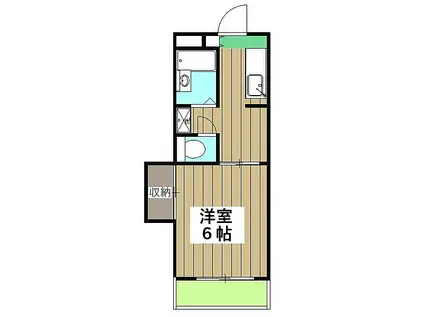 フレグランス並河(1K/1階)の間取り写真
