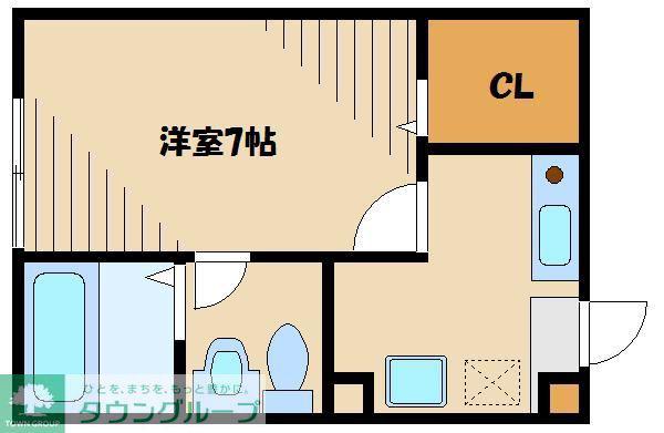 パナハイツ伊藤(1K/2階)の間取り写真