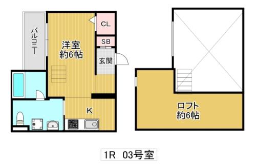 グランヴィア鴻池新田(ワンルーム/2階)の間取り写真