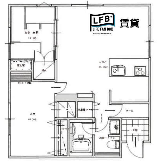 アビターレYUDA(2LDK/3階)の間取り写真