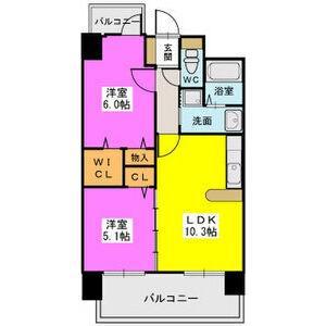 ステラSTⅡ(2LDK/3階)の間取り写真