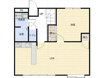 パープリーGフラット(3LDK/4階)の間取り写真