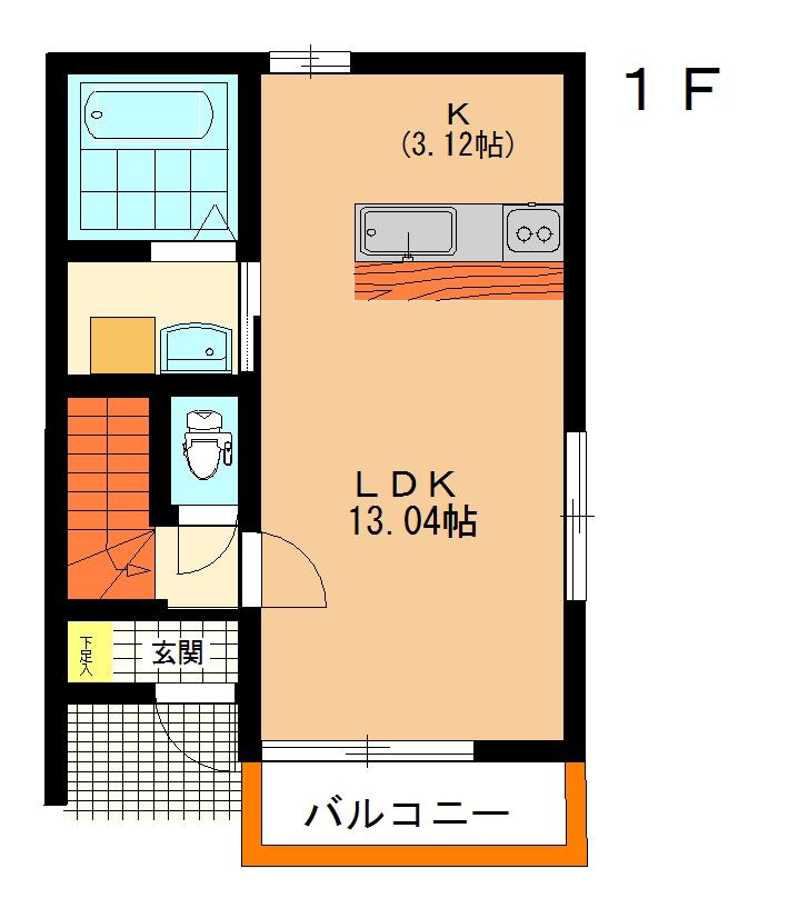 カメリア(2LDK/2階)の間取り写真