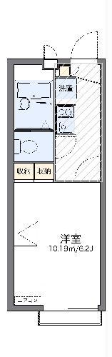 レオパレスハポネスII(1K/2階)の間取り写真