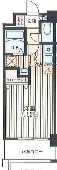 PRIMROSE・M壱番館(ワンルーム/1階)の間取り写真