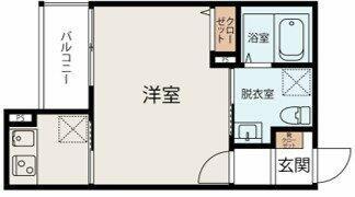 プリマベーラ海老名(1K/3階)の間取り写真