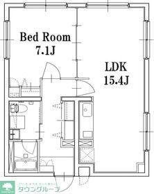 BARK LANE武蔵小山(1LDK/3階)の間取り写真