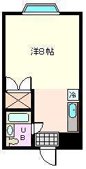 伊豆長岡エステートII(1K/1階)の間取り写真