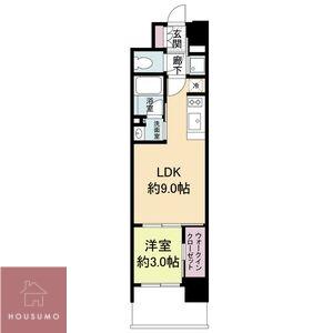 リビオメゾン新大阪(1LDK/6階)の間取り写真