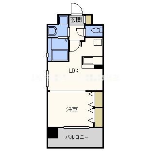 アドバンス新大阪III(1LDK/5階)の間取り写真