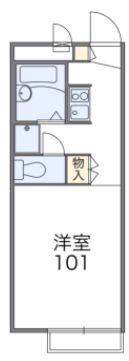 レオパレスカメリア壱番館(1K/2階)の間取り写真