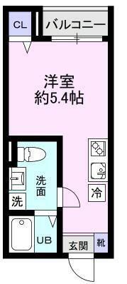 APT柴又(ワンルーム/2階)の間取り写真