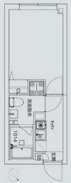 MAXIV CITY新江古田(1K/3階)の間取り写真