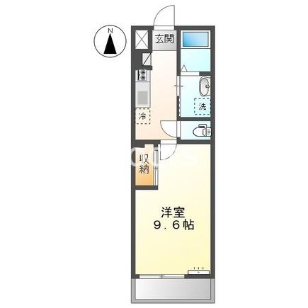 エトワール清輝(1K/2階)の間取り写真