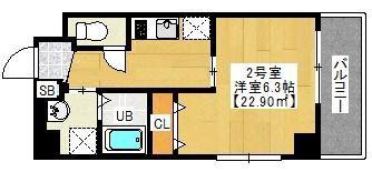 THE RESIDENCE船橋(2K/10階)の間取り写真