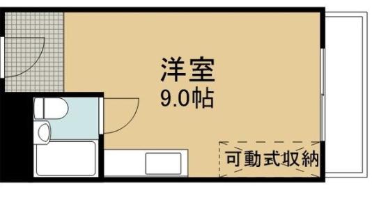 ハイムニシキ(ワンルーム/2階)の間取り写真
