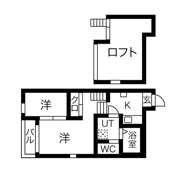 レガート野並(2K/2階)の間取り写真