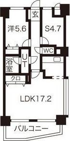 グリーンハイツ庄内通(1SLDK/4階)の間取り写真