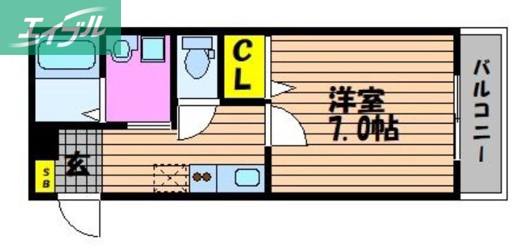 MONTAGE(1K/3階)の間取り写真