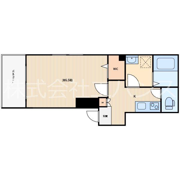 CASA DE MARTE(1K/1階)の間取り写真