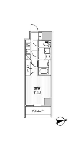 ブラウ南池袋(1K/10階)の間取り写真