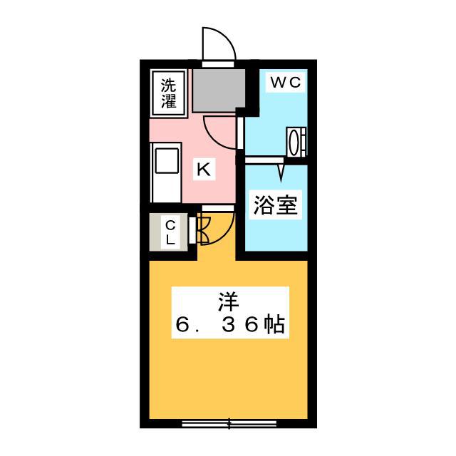 SOLA COMFORT(1K/2階)の間取り写真
