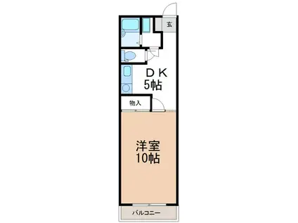 ＪＲ東海道本線 東刈谷駅 徒歩9分 2階建 築35年(1DK/1階)の間取り写真