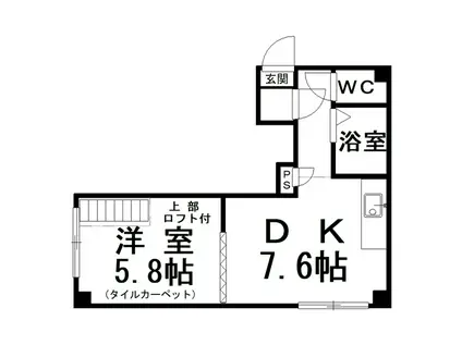 LPハウス松浦(1DK/1階)の間取り写真