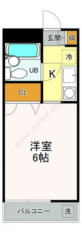 ブロードフラット 1階階 間取り