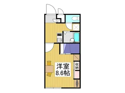 レオパレスブリリアント・グリーン(1K/2階)の間取り写真