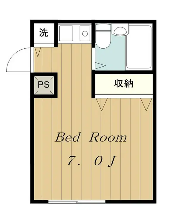キャレット中町 2階階 間取り