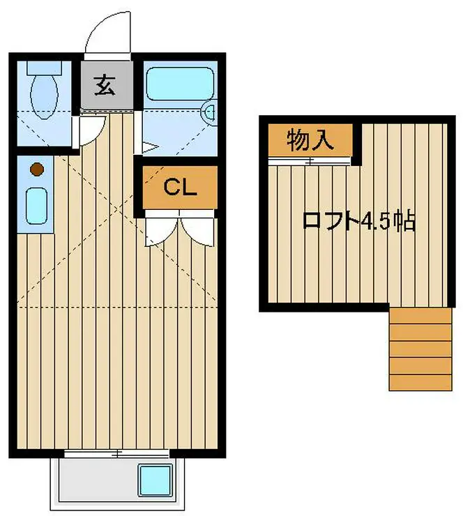 アーニスト学園町 1階階 間取り