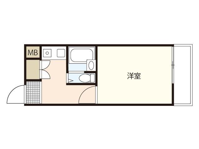 NEPHEL榎町(1K/8階)の間取り写真