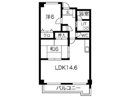 奥センチュリーハイツIII(2LDK/2階)の間取り写真