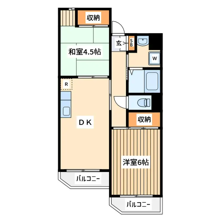 パークハイム林間 2階階 間取り