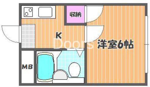 さかいビル(1K/3階)の間取り写真