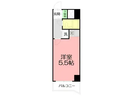 ライオンズプラザ海老名(ワンルーム/3階)の間取り写真