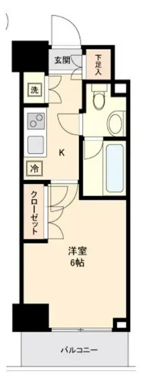 AXAS代々木アジールコート 6階階 間取り