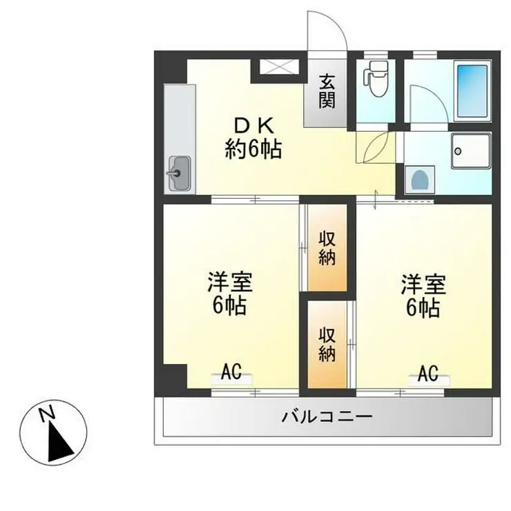 サンハイム瀬田 3階階 間取り
