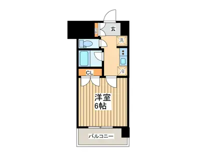 マキシヴ関内(1K/3階)の間取り写真