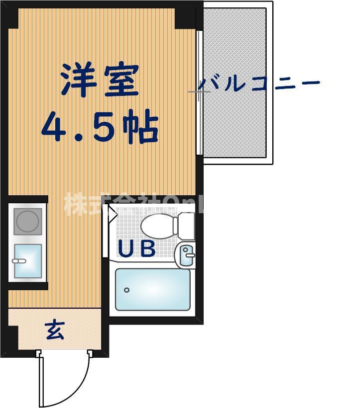 エアリーコート小阪(ワンルーム/6階)の間取り写真