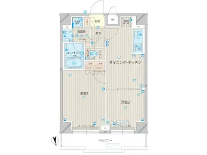 ルーブル上板橋(2DK/3階)の間取り写真