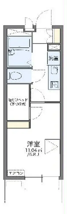 レオパレスKOIWAI 4階階 間取り