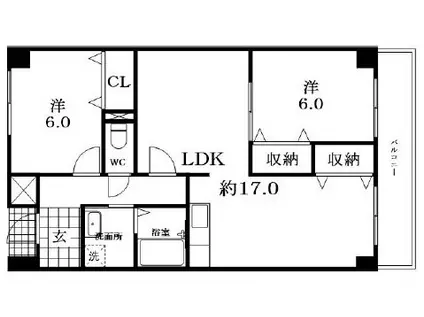 メゾンM&S(3LDK/5階)の間取り写真
