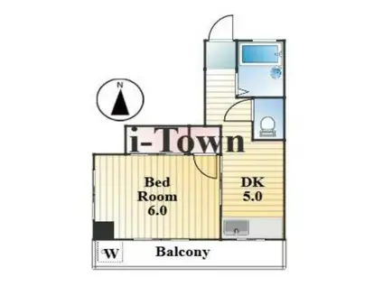 アドバンスシティ錦糸町(1DK/4階)の間取り写真