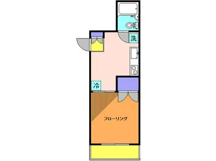 サンビュウ豪徳寺(1DK/1階)の間取り写真