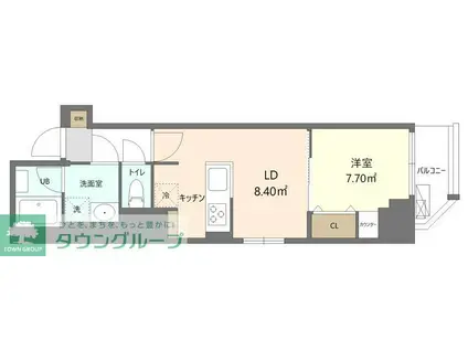 REFRAME5 早稲田(1LDK/5階)の間取り写真